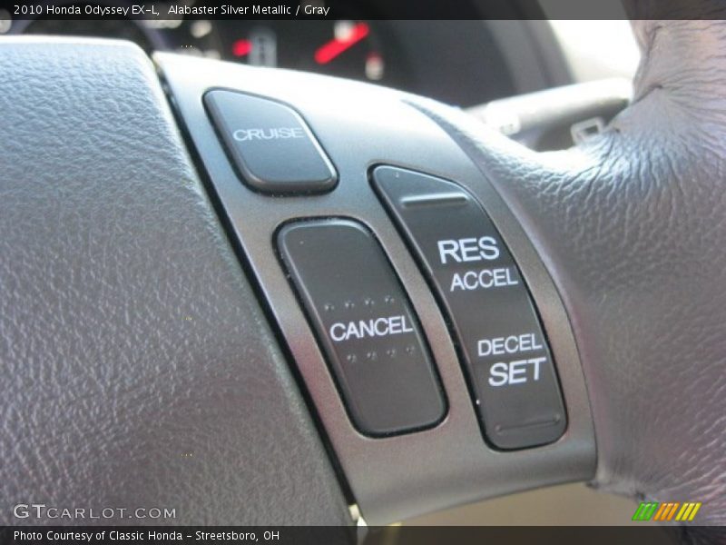 Alabaster Silver Metallic / Gray 2010 Honda Odyssey EX-L
