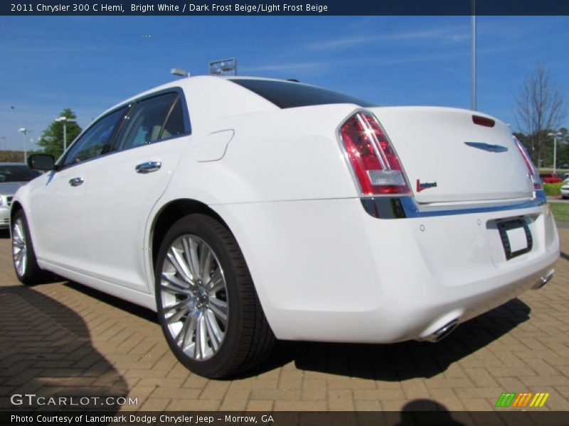 Bright White / Dark Frost Beige/Light Frost Beige 2011 Chrysler 300 C Hemi