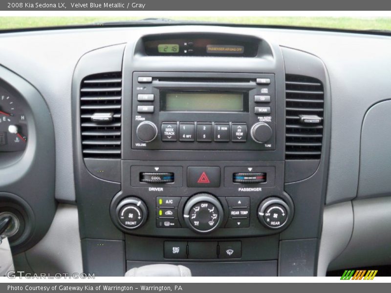 Velvet Blue Metallic / Gray 2008 Kia Sedona LX