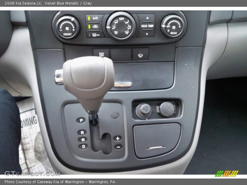 Velvet Blue Metallic / Gray 2008 Kia Sedona LX