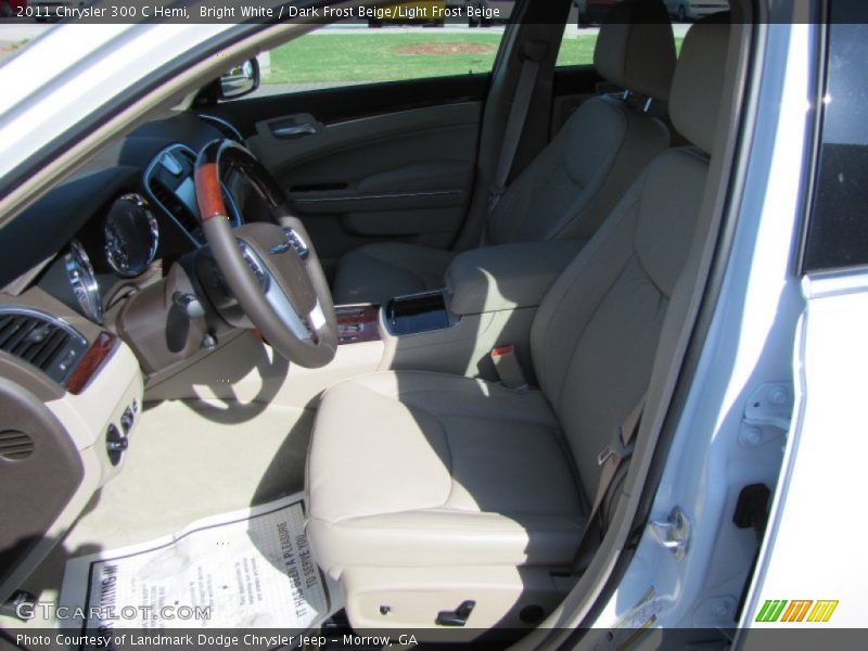 Bright White / Dark Frost Beige/Light Frost Beige 2011 Chrysler 300 C Hemi