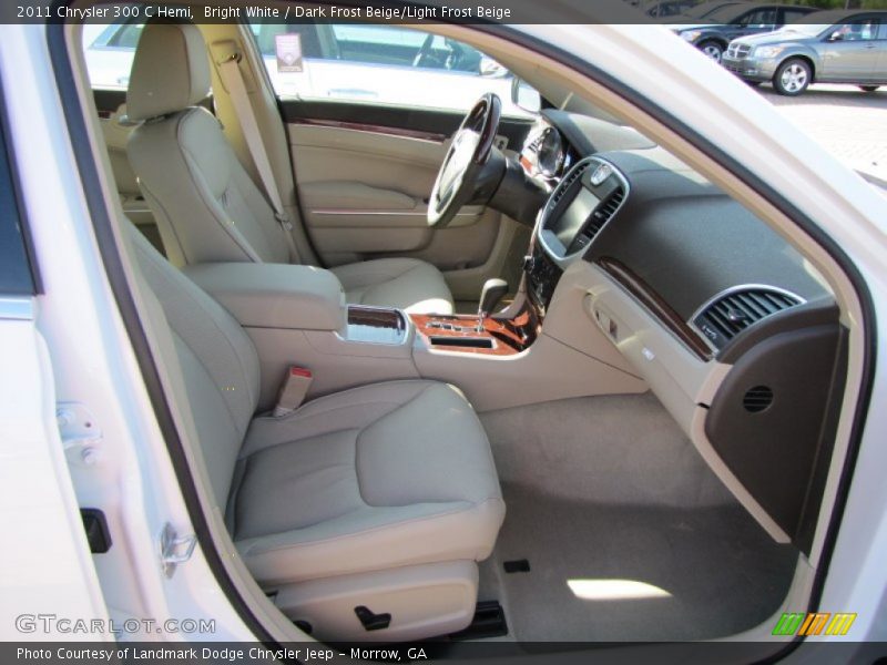 Bright White / Dark Frost Beige/Light Frost Beige 2011 Chrysler 300 C Hemi