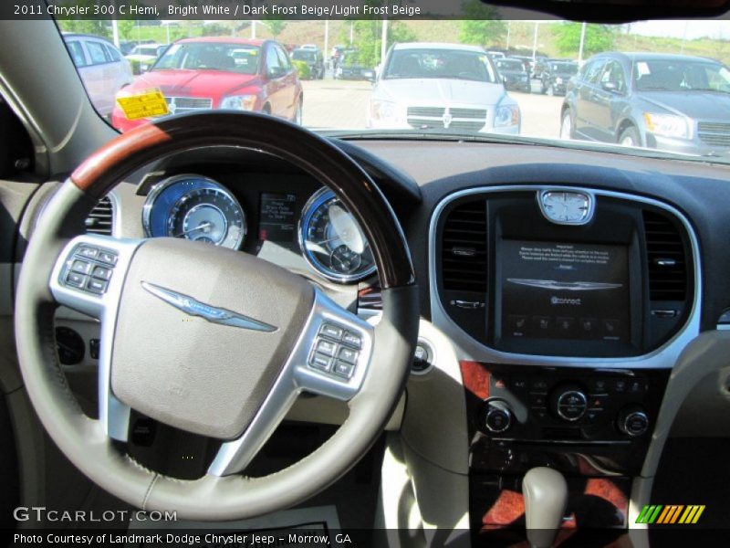 Bright White / Dark Frost Beige/Light Frost Beige 2011 Chrysler 300 C Hemi