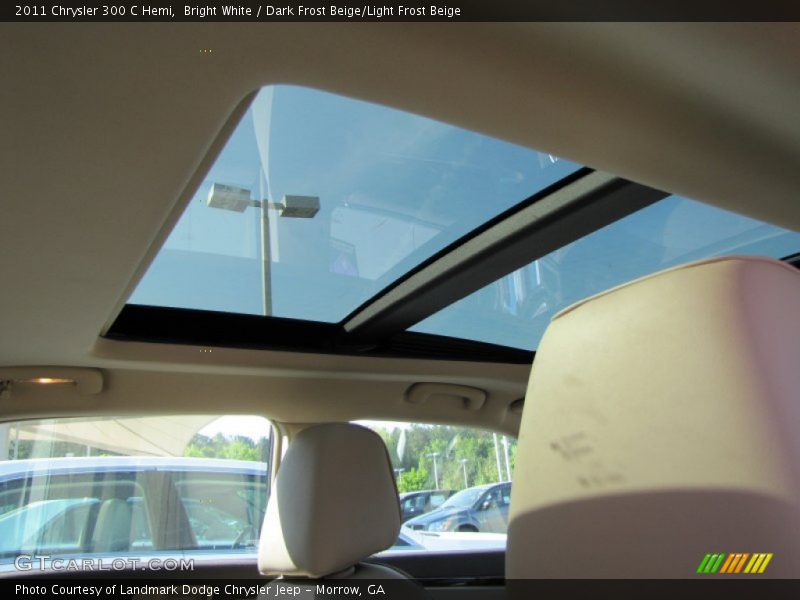 Bright White / Dark Frost Beige/Light Frost Beige 2011 Chrysler 300 C Hemi