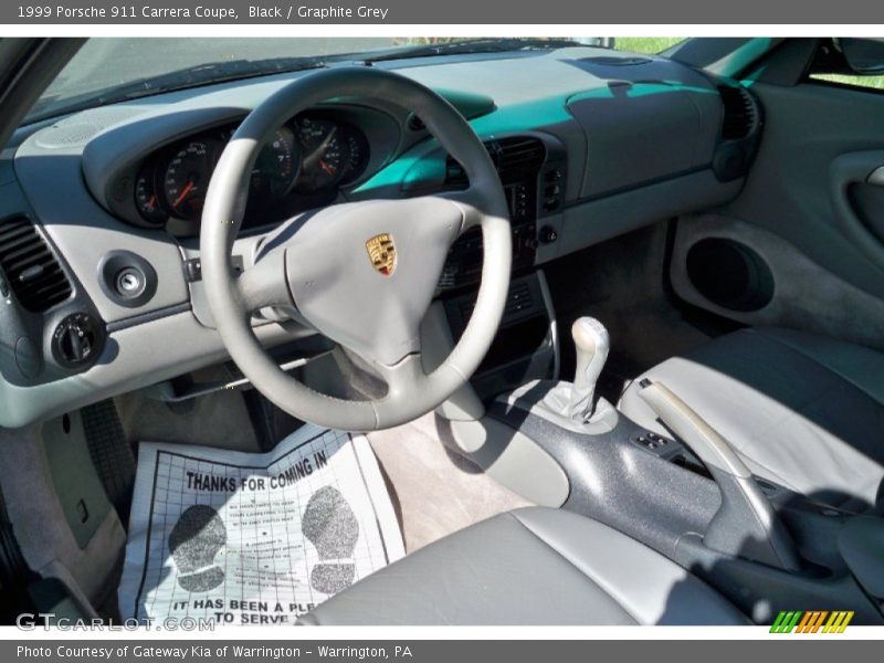 Black / Graphite Grey 1999 Porsche 911 Carrera Coupe