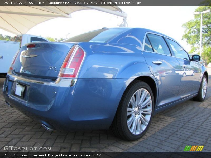 Sapphire Crystal Metallic / Dark Frost Beige/Light Frost Beige 2011 Chrysler 300 C Hemi