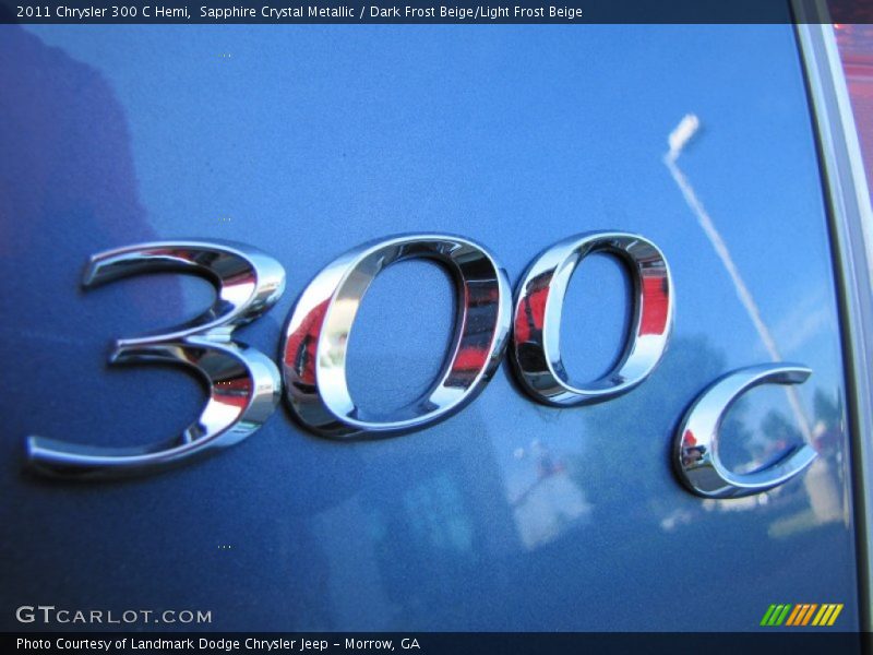 Sapphire Crystal Metallic / Dark Frost Beige/Light Frost Beige 2011 Chrysler 300 C Hemi