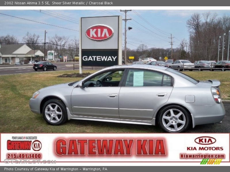Sheer Silver Metallic / Charcoal Black 2002 Nissan Altima 3.5 SE