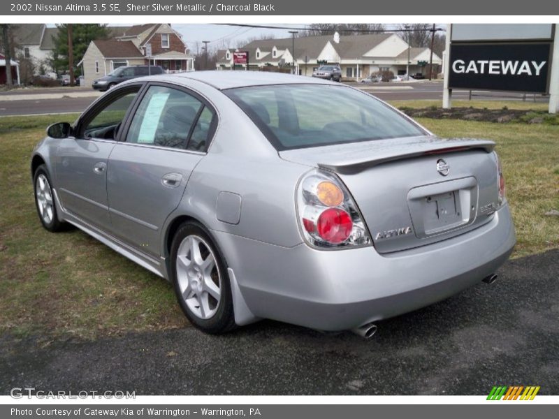 Sheer Silver Metallic / Charcoal Black 2002 Nissan Altima 3.5 SE