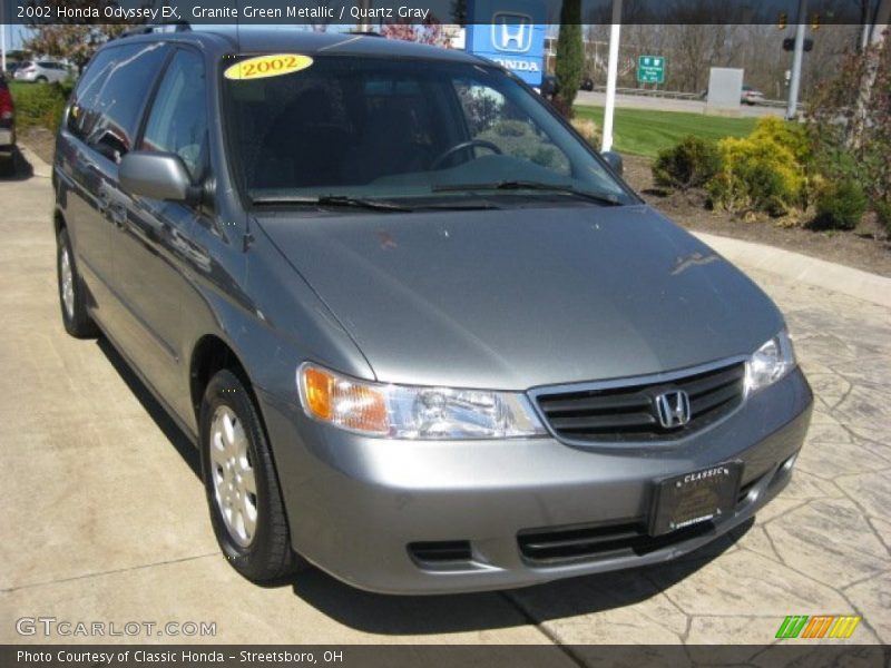 Granite Green Metallic / Quartz Gray 2002 Honda Odyssey EX