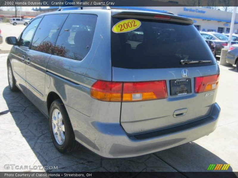 Granite Green Metallic / Quartz Gray 2002 Honda Odyssey EX