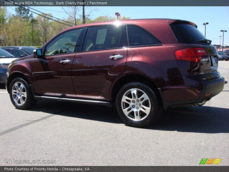 Dark Cherry Pearl / Parchment 2008 Acura MDX Technology