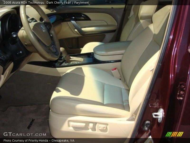 Dark Cherry Pearl / Parchment 2008 Acura MDX Technology