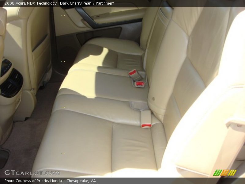 Dark Cherry Pearl / Parchment 2008 Acura MDX Technology