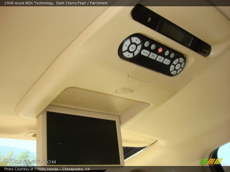 Dark Cherry Pearl / Parchment 2008 Acura MDX Technology