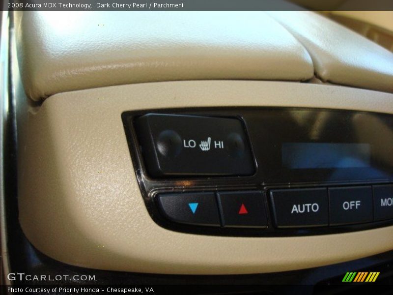 Dark Cherry Pearl / Parchment 2008 Acura MDX Technology