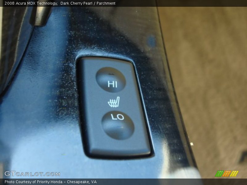 Dark Cherry Pearl / Parchment 2008 Acura MDX Technology