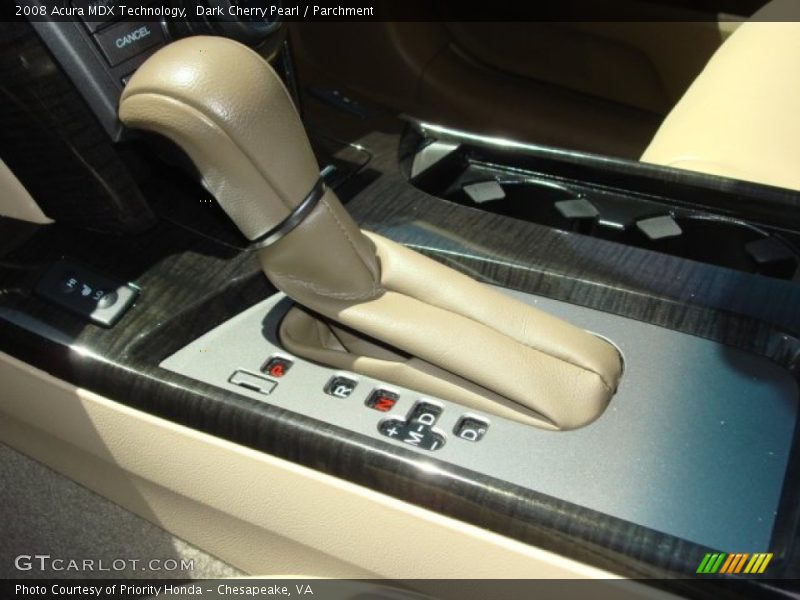 Dark Cherry Pearl / Parchment 2008 Acura MDX Technology