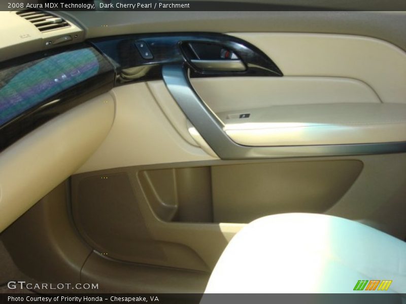 Dark Cherry Pearl / Parchment 2008 Acura MDX Technology