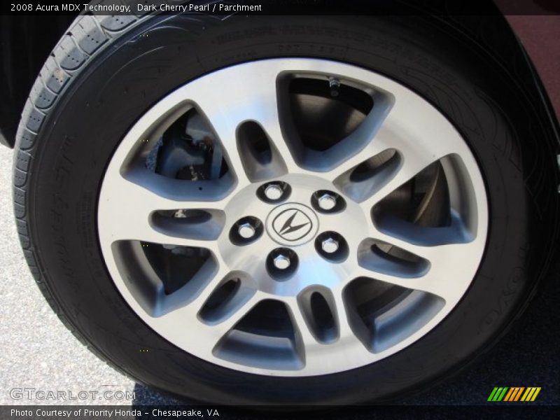 Dark Cherry Pearl / Parchment 2008 Acura MDX Technology