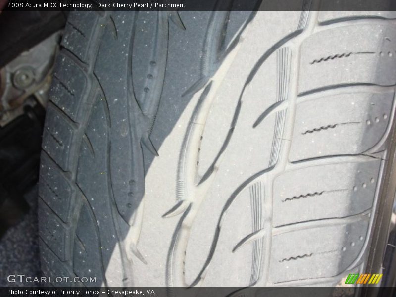 Dark Cherry Pearl / Parchment 2008 Acura MDX Technology