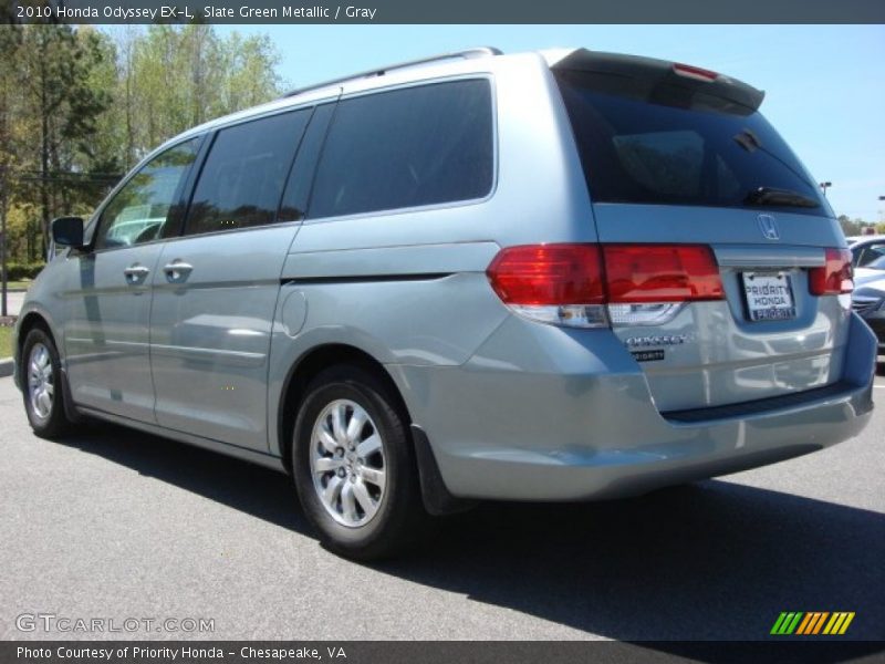 Slate Green Metallic / Gray 2010 Honda Odyssey EX-L