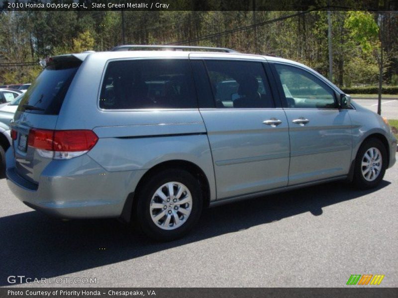 Slate Green Metallic / Gray 2010 Honda Odyssey EX-L