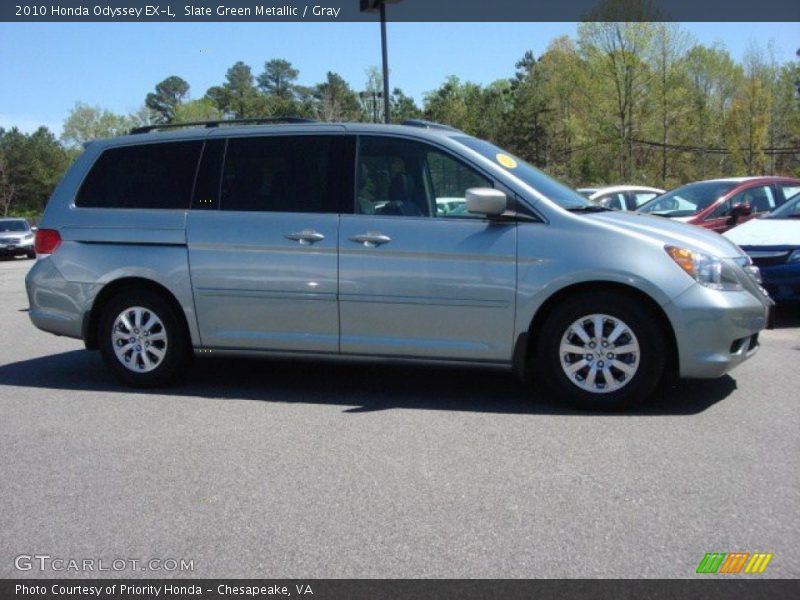 Slate Green Metallic / Gray 2010 Honda Odyssey EX-L