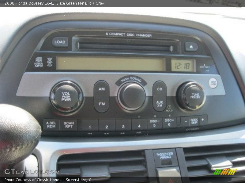 Slate Green Metallic / Gray 2008 Honda Odyssey EX-L