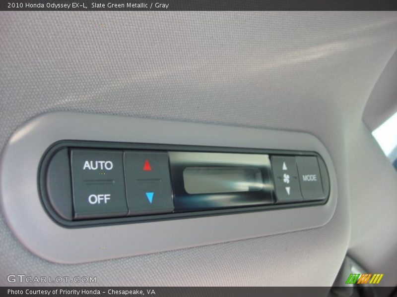 Slate Green Metallic / Gray 2010 Honda Odyssey EX-L