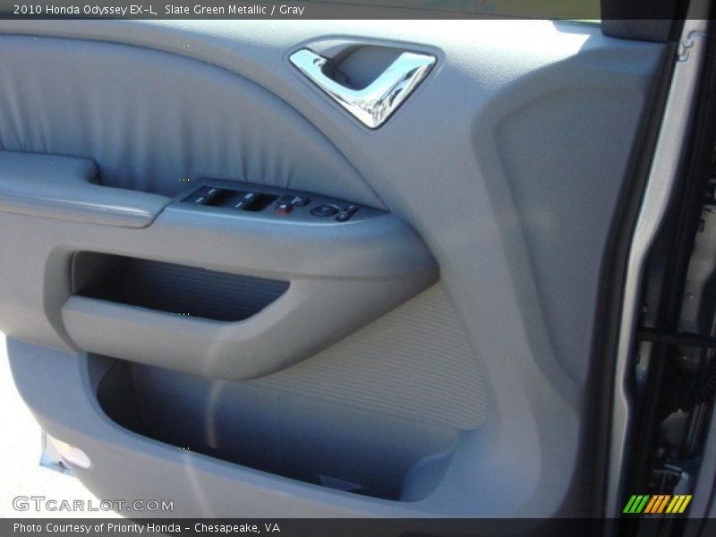 Slate Green Metallic / Gray 2010 Honda Odyssey EX-L