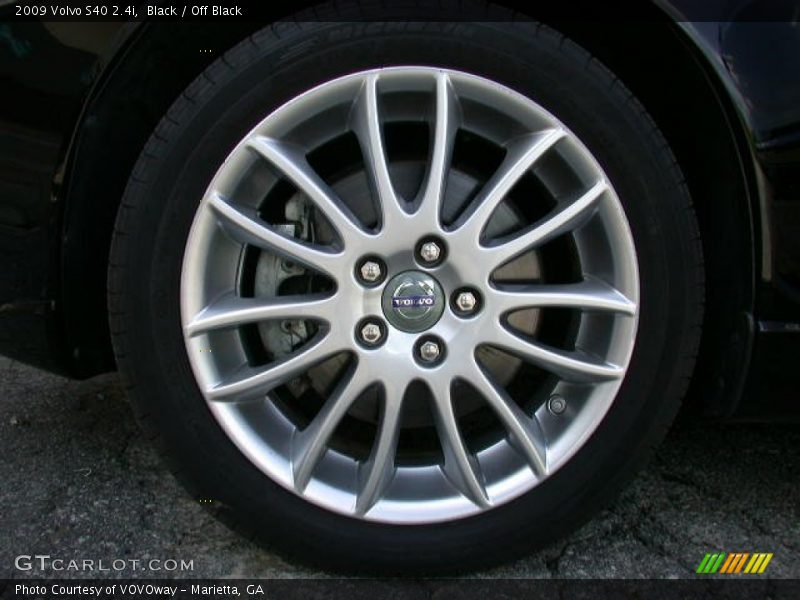 Black / Off Black 2009 Volvo S40 2.4i