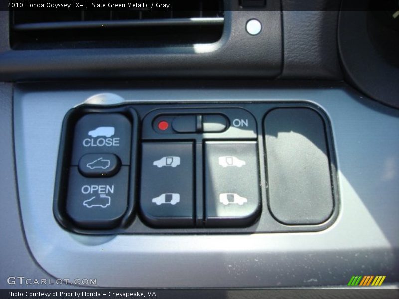 Slate Green Metallic / Gray 2010 Honda Odyssey EX-L