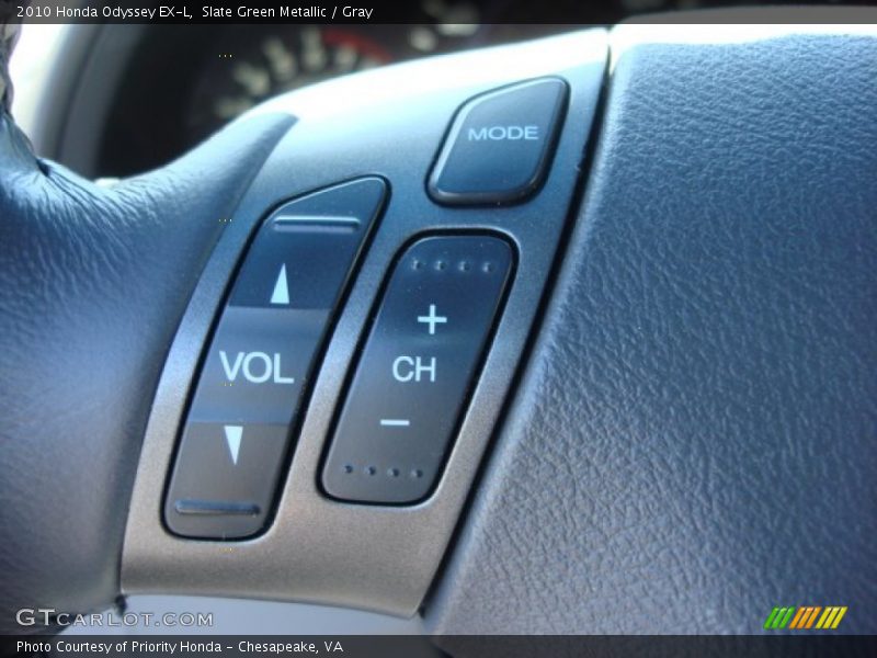 Slate Green Metallic / Gray 2010 Honda Odyssey EX-L