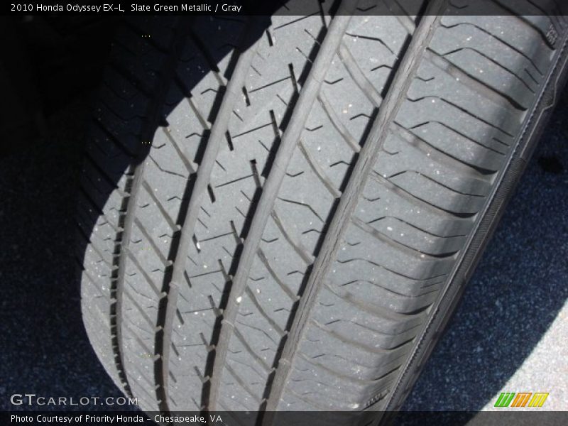 Slate Green Metallic / Gray 2010 Honda Odyssey EX-L