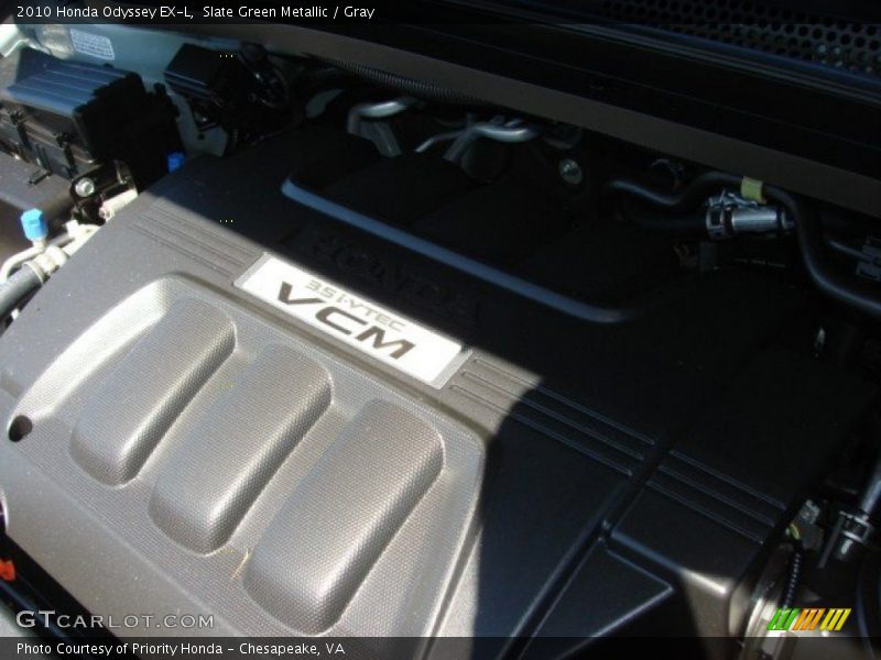 Slate Green Metallic / Gray 2010 Honda Odyssey EX-L