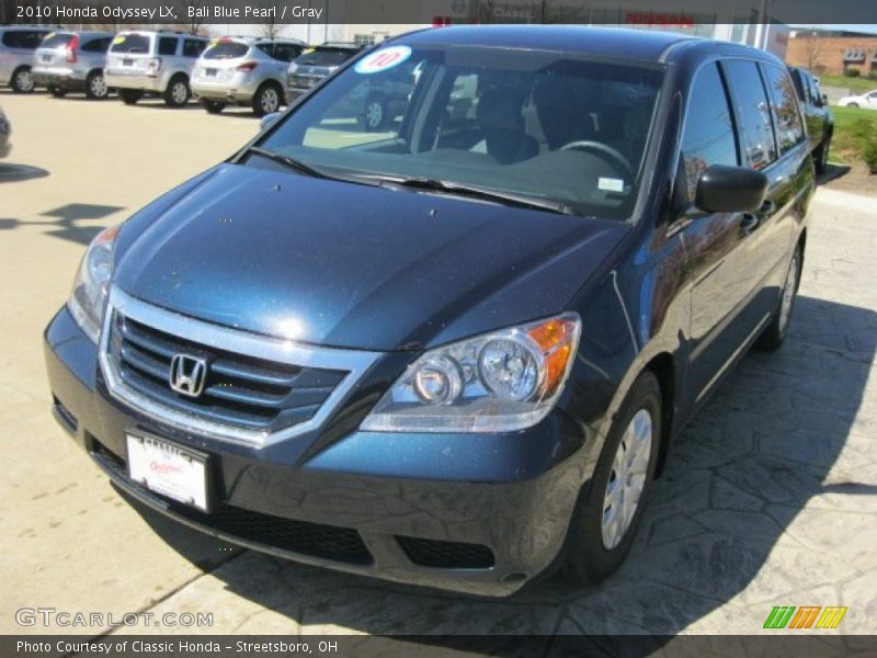 Bali Blue Pearl / Gray 2010 Honda Odyssey LX