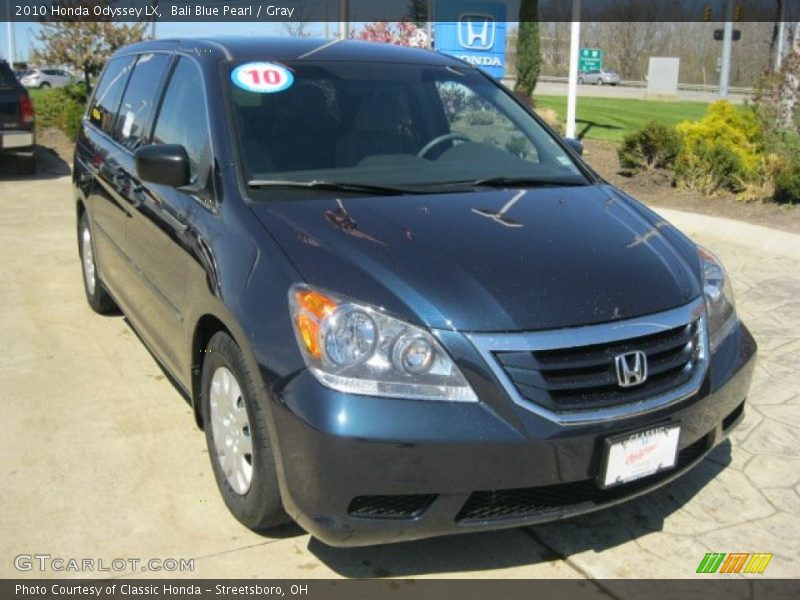Bali Blue Pearl / Gray 2010 Honda Odyssey LX