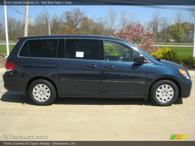 Bali Blue Pearl / Gray 2010 Honda Odyssey LX