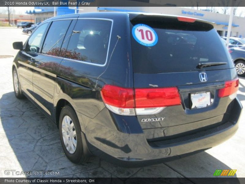 Bali Blue Pearl / Gray 2010 Honda Odyssey LX