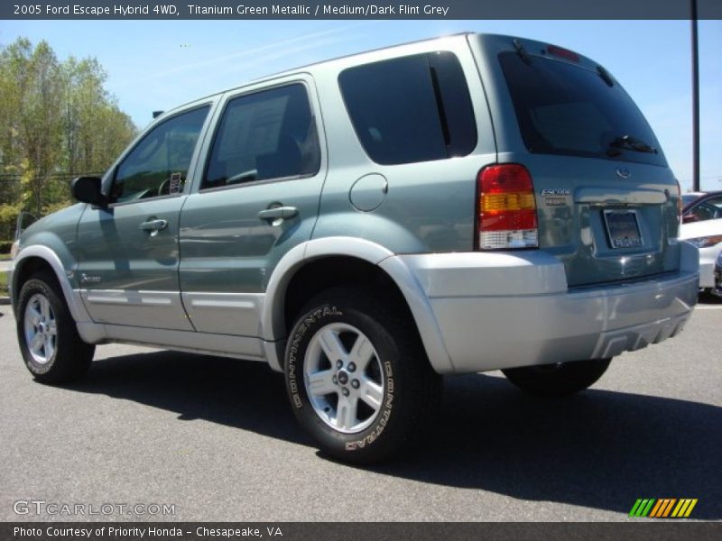 Titanium Green Metallic / Medium/Dark Flint Grey 2005 Ford Escape Hybrid 4WD