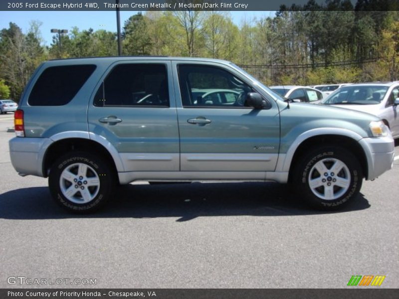 Titanium Green Metallic / Medium/Dark Flint Grey 2005 Ford Escape Hybrid 4WD