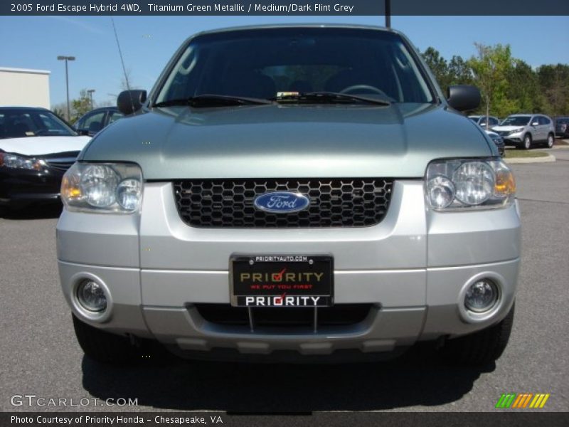 Titanium Green Metallic / Medium/Dark Flint Grey 2005 Ford Escape Hybrid 4WD