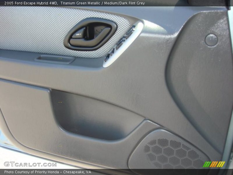 Titanium Green Metallic / Medium/Dark Flint Grey 2005 Ford Escape Hybrid 4WD
