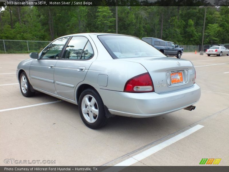 Molten Silver / Sand Beige 2003 Nissan Sentra SE-R