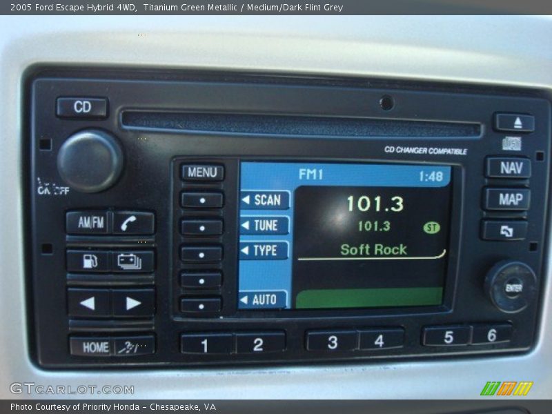Controls of 2005 Escape Hybrid 4WD