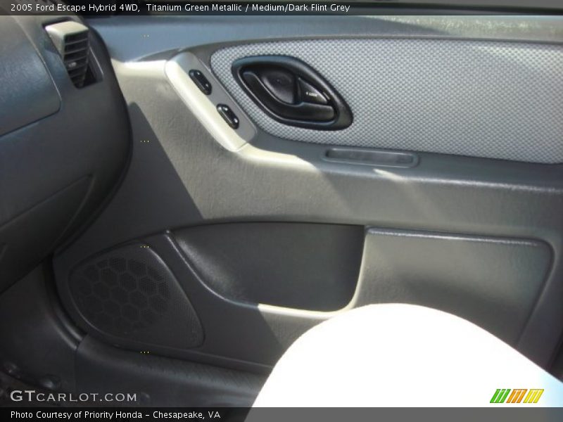 Titanium Green Metallic / Medium/Dark Flint Grey 2005 Ford Escape Hybrid 4WD
