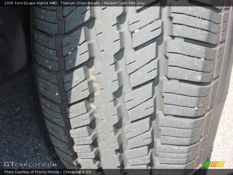 Titanium Green Metallic / Medium/Dark Flint Grey 2005 Ford Escape Hybrid 4WD