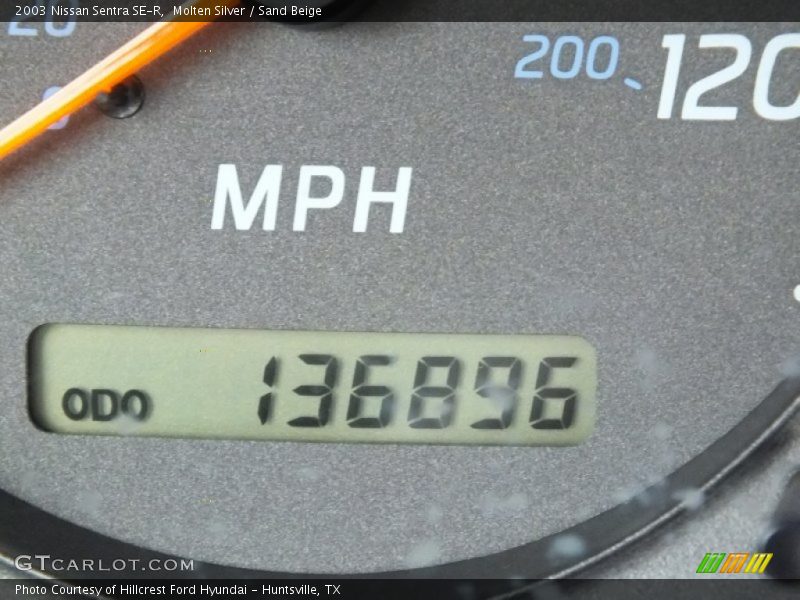 Molten Silver / Sand Beige 2003 Nissan Sentra SE-R