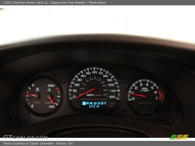 Cappuccino Frost Metallic / Ebony Black 2003 Chevrolet Monte Carlo LS